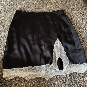 Garage Black and lace mini skirt